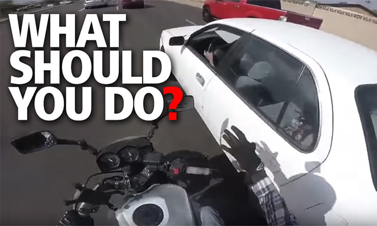 What should you do if someone pulls out on you while riding a motorcycle? How road rage can lead to a criminal record…